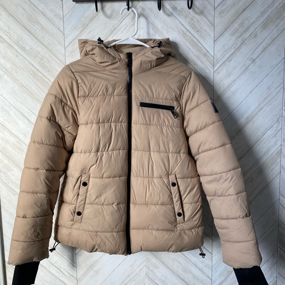 Tan Puffer Jacket